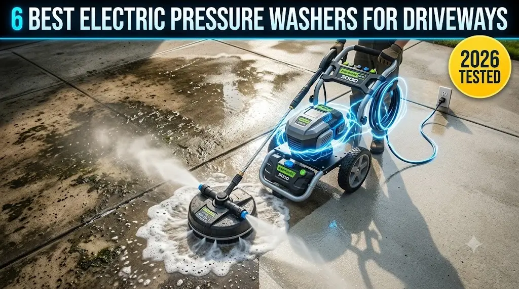 Best Electric Pressure Washers for Driveways (2026 Tested) 24 6 Best Electric Pressure Washers for Driveways (2026 Tested)