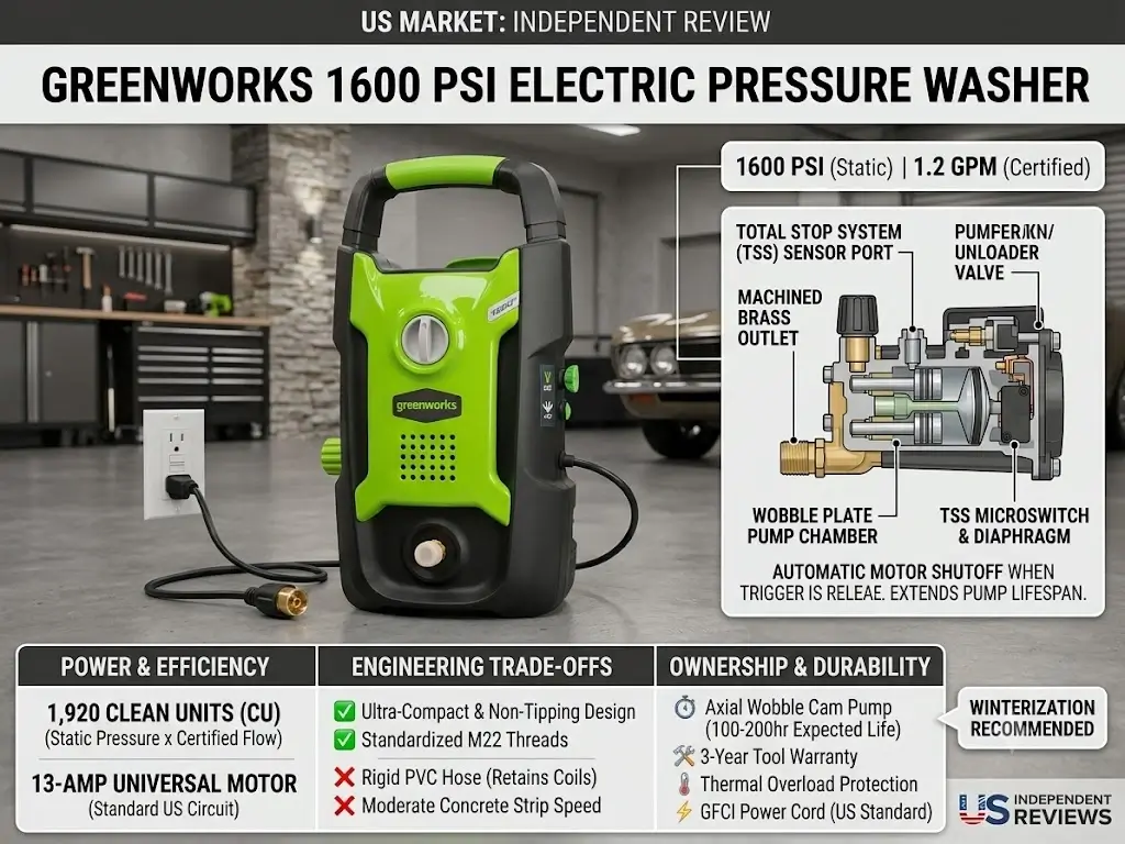 Greenworks 1600 PSI Pressure Washer Honest Review
