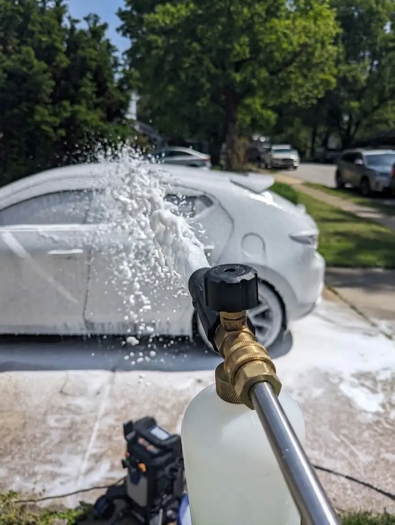Westinghouse ePX3500 Honest Review: Does It Actually Tip Over? 4 Testing aftermarket foam cannon with Westinghouse ePX3500