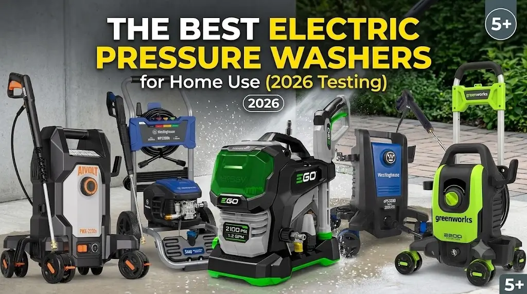 5 Best Electric Pressure Washers of 2026 (Tested & Reviewed) 51 The Best Electric Pressure Washers for Home Use (2026 Testing)