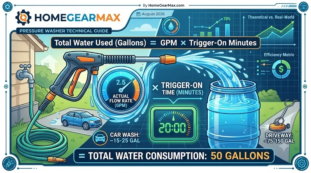 Pressure Washer Water Consumption: How Many Gallons Does It Use?