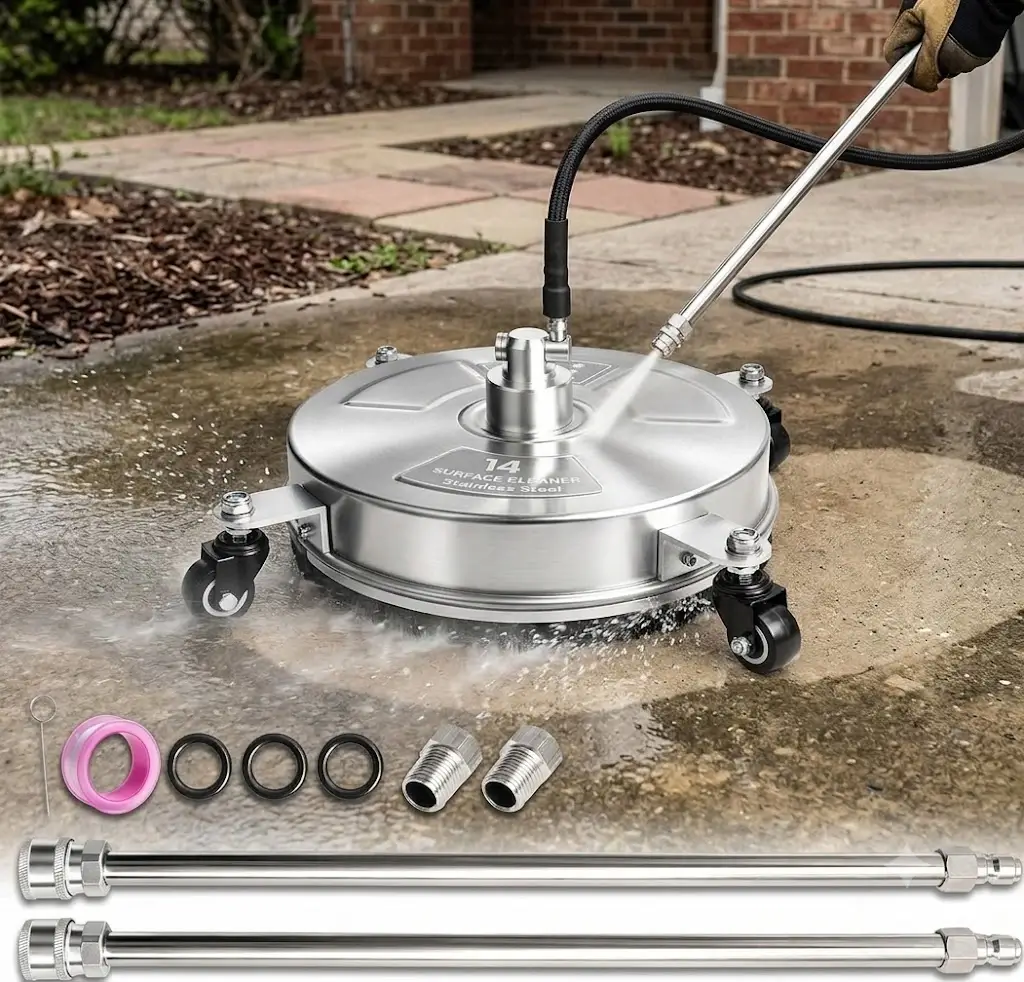 Hourleey 14" Stainless Steel Surface Cleaner