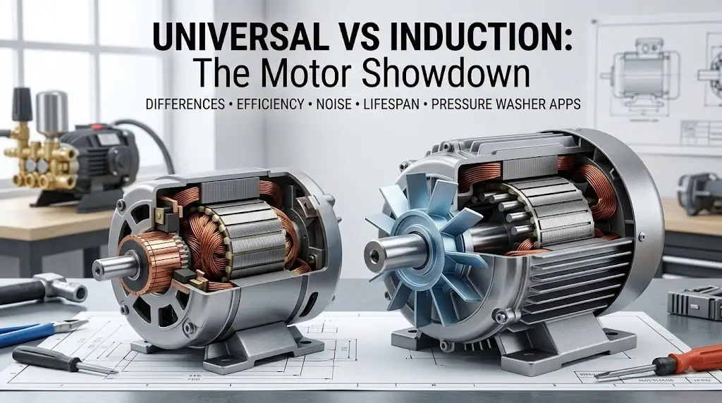 Universal Motor vs Induction Motor: Which Is Best for Pressure Washers? 16 Universal Motor vs Induction Motor: Which Is Best for Pressure Washers?