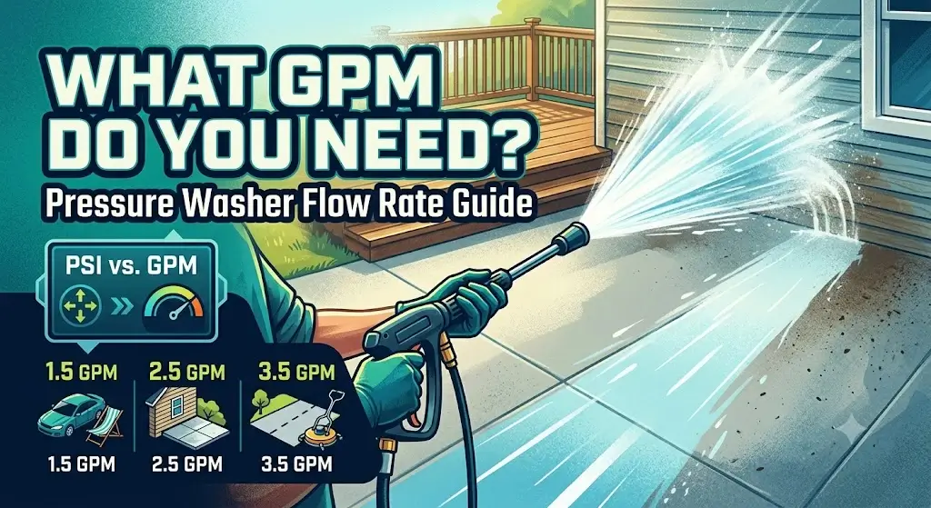 What GPM Do You Need? Pressure Washer Flow Rate Guide
