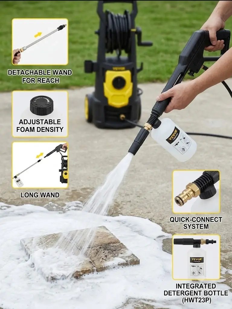 VEVOR 2000 PSI pressure washer soap bottle attachment