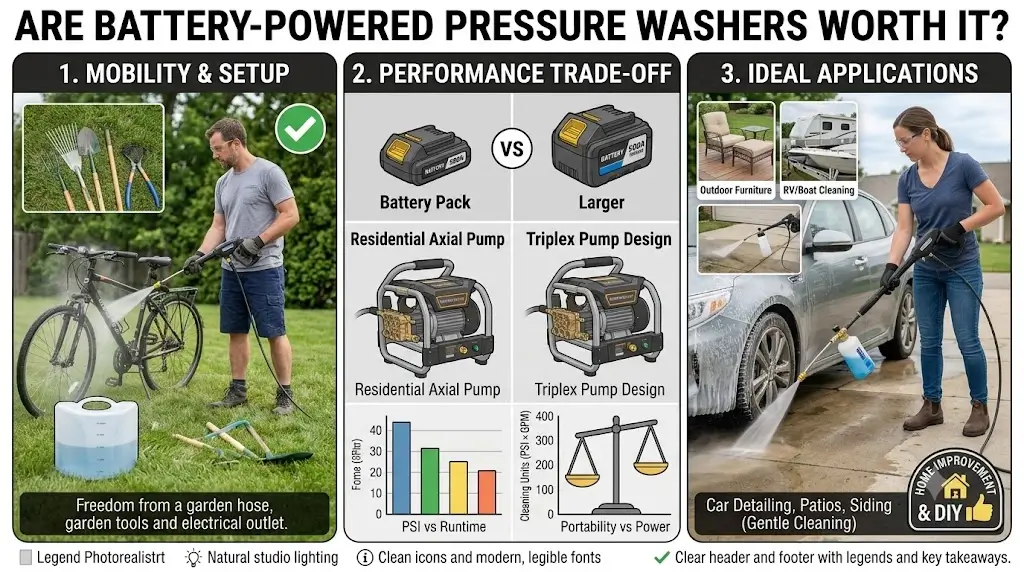 Are battery-powered pressure washers worth it? 35 Are battery-powered pressure washers worth it?